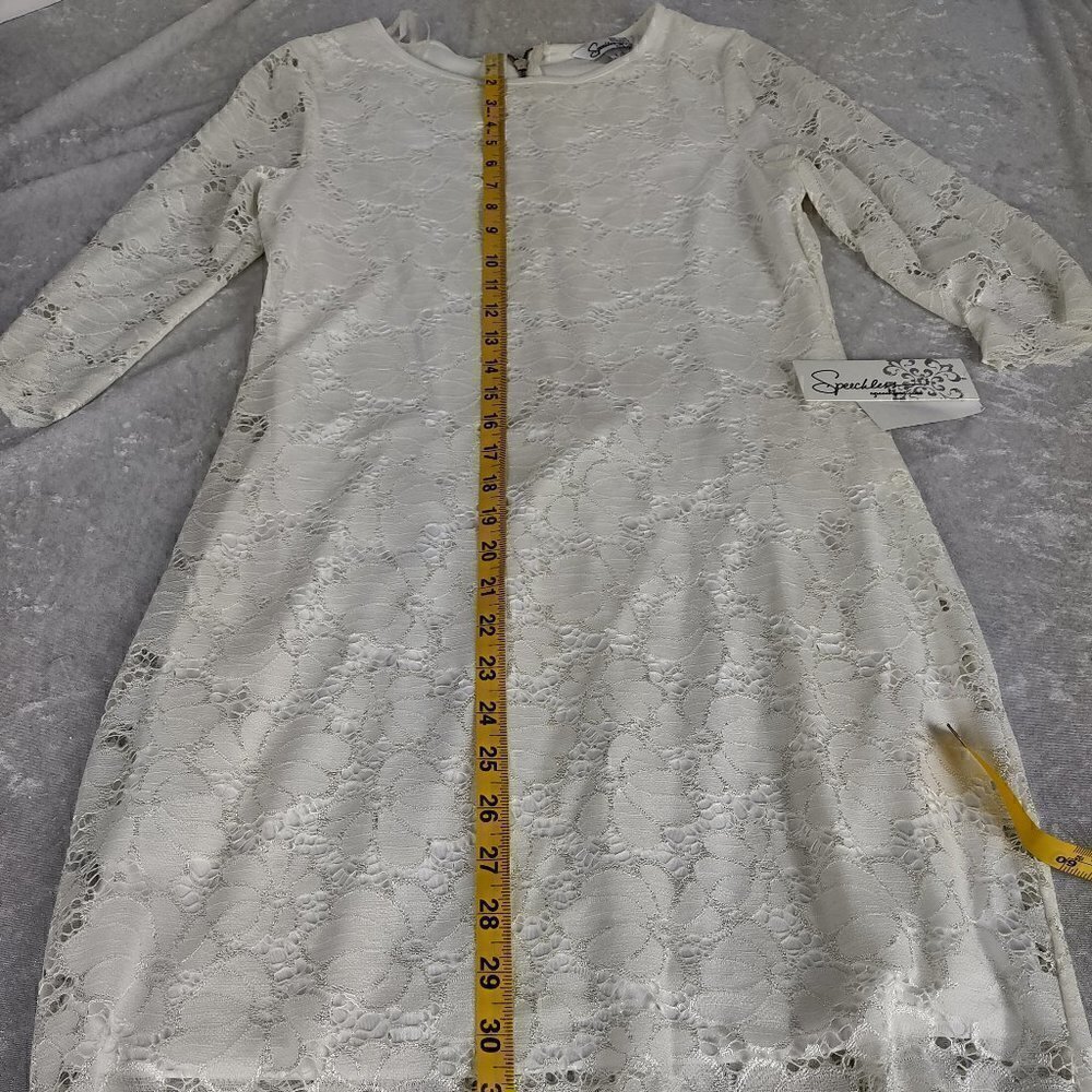 Speechless Women's Eggshell Lace Bodycon Dress with Back Zipper Size 7 (NWT) - Picture 11 of 16